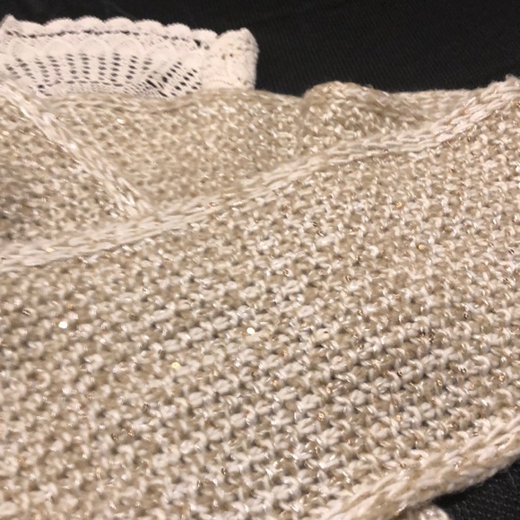 🎃4/20🎃Echo knit scarf gold glittery worm - Picture 4 of 6